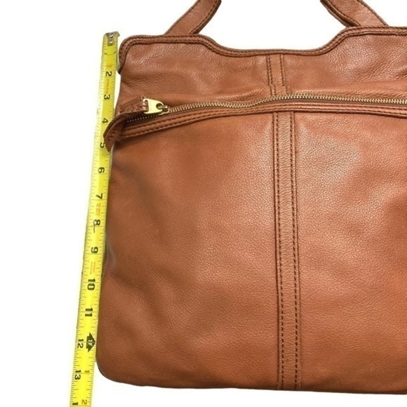 Fossil brown leather two way messenger bag - Picture 3 of 16